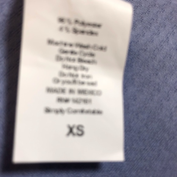 LuLaRoe waffle texture blue Cici dress XS βοΈHPβοΈ - Picture 6 of 8